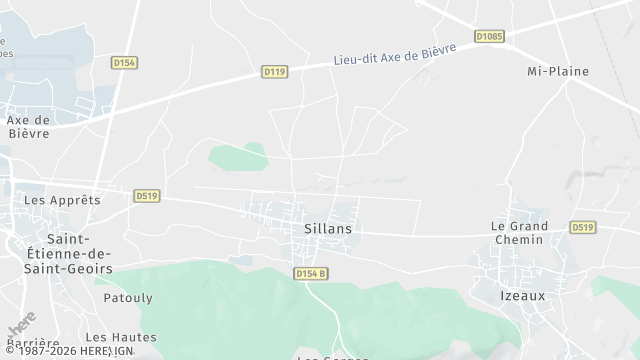 Carte de la zone d'intervention à Sillans