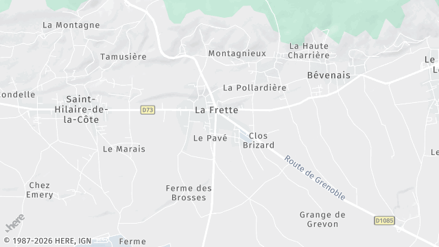 Carte de la zone d'intervention à La Frette