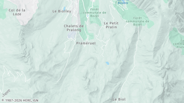 Carte de la zone d'intervention à Courchevel