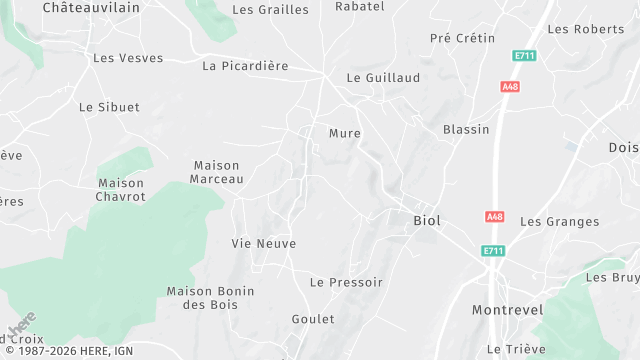 Carte de la zone d'intervention à Biol