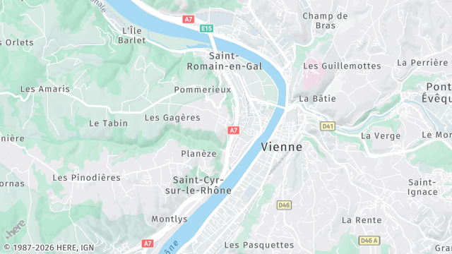 Carte de la zone d'intervention à Sainte-Colombe