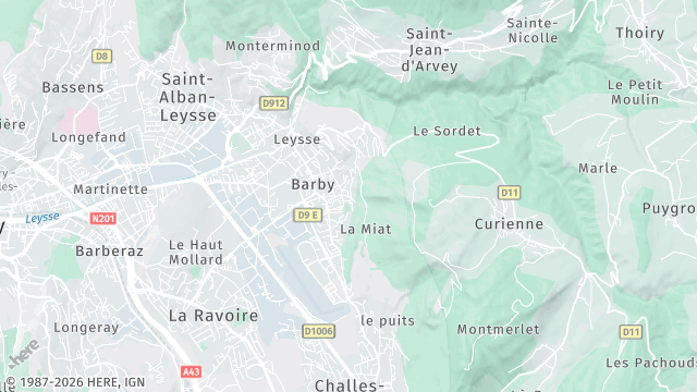 Carte de la zone d'intervention à Barby