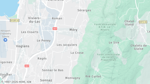 Carte de la zone d'intervention à Méry