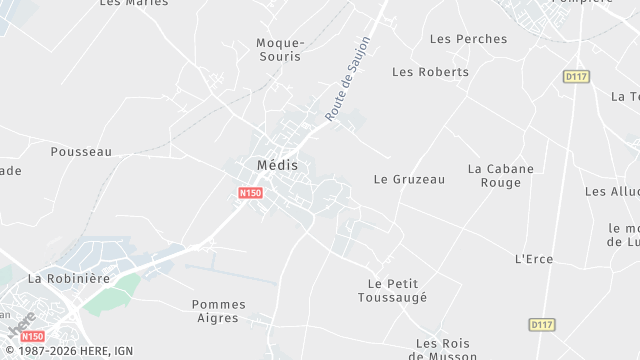 Carte de la zone d'intervention à Médis