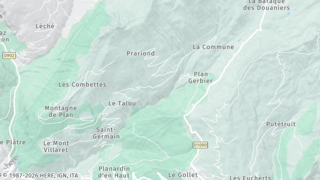 Carte de la zone d'intervention à Séez