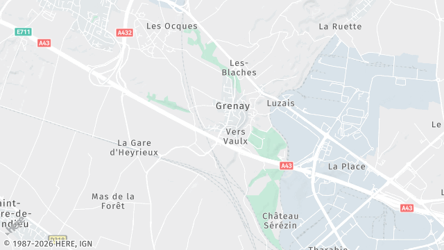 Carte de la zone d'intervention à Grenay