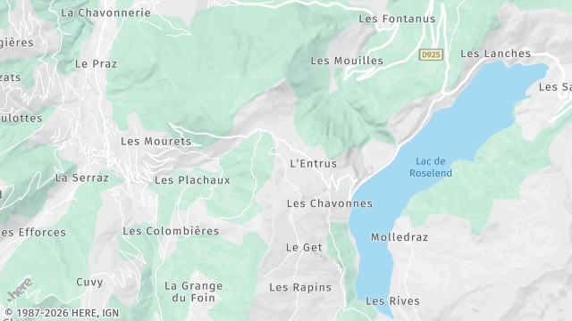 Carte de la zone d'intervention à Beaufort