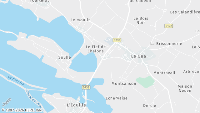 Carte de la zone d'intervention à Le Gua