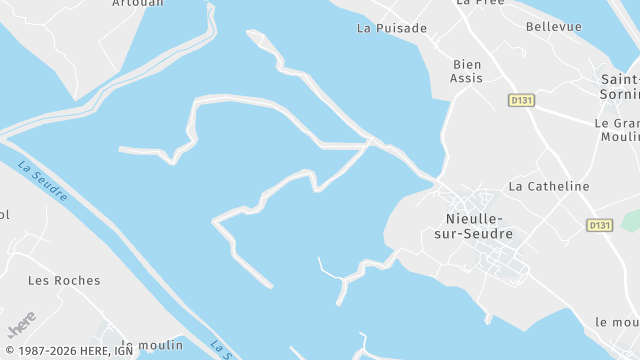 Carte de la zone d'intervention à Nieulle-sur-Seudre