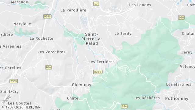Carte de la zone d'intervention à Saint-Pierre-la-Palud