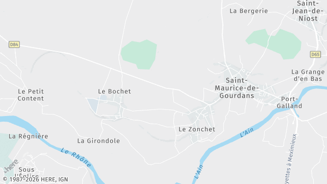 Carte de la zone d'intervention à Saint-Maurice-de-Gourdans