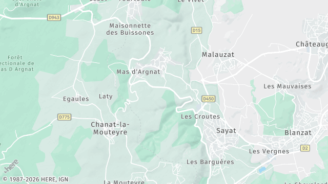 Carte de la zone d'intervention à Sayat