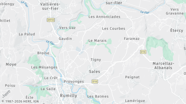 Carte de la zone d'intervention à Sales