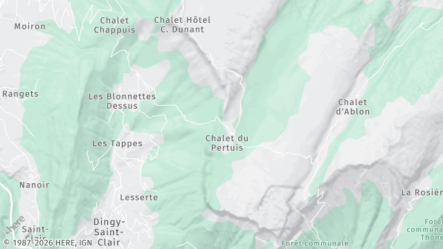 Carte de la zone d'intervention à Dingy-Saint-Clair