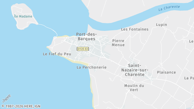 Carte de la zone d'intervention à Port-des-Barques