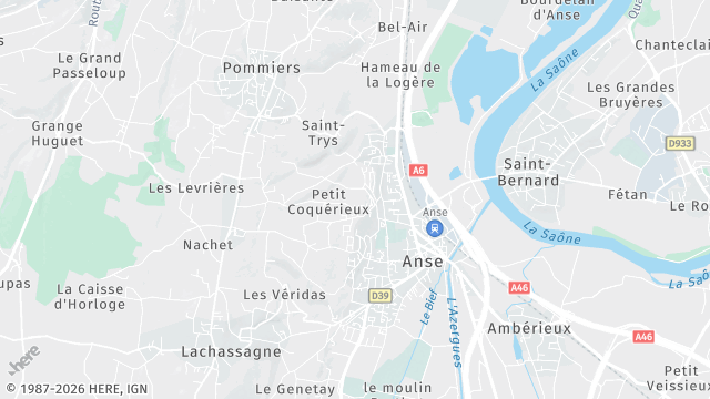 Carte de la zone d'intervention à Anse