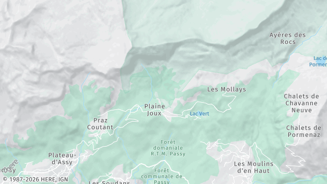 Carte de la zone d'intervention à Passy