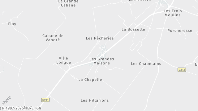 Carte de la zone d'intervention à Muron