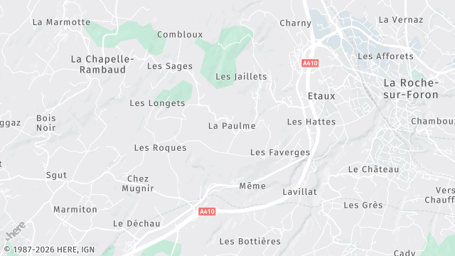 Carte de la zone d'intervention à Etaux