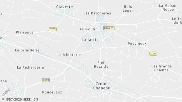Carte de la zone d'intervention à La Jarrie