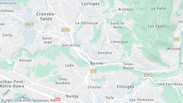 Carte de la zone d'intervention à Bonne