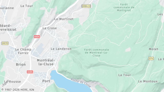 Carte de la zone d'intervention à Montréal-la-Cluse