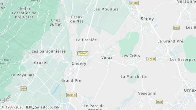 Carte de la zone d'intervention à Chevry