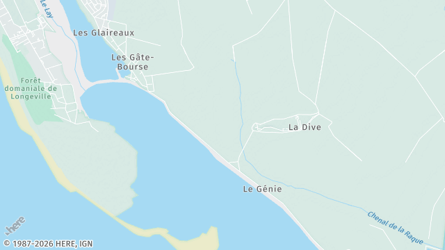 Carte de la zone d'intervention à L'Aiguillon-la-Presqu'île