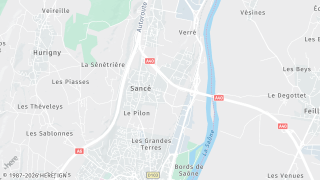 Carte de la zone d'intervention à Sancé