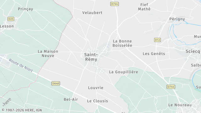 Carte de la zone d'intervention à Saint-Rémy