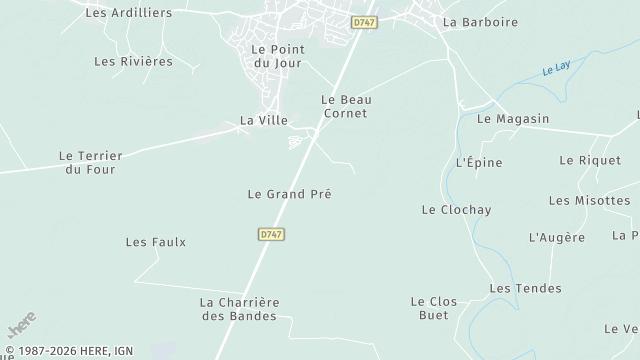 Carte de la zone d'intervention à Angles