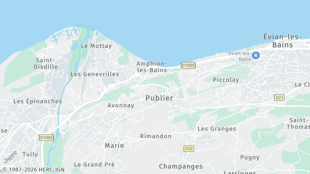 Carte de la zone d'intervention à Publier