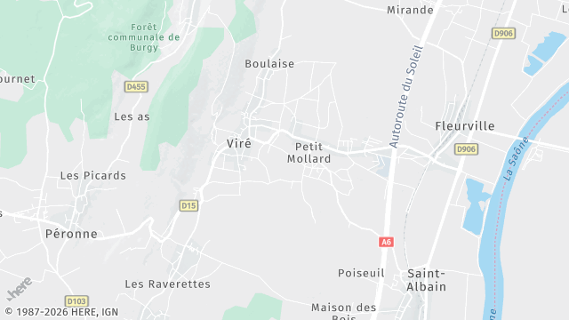 Carte de la zone d'intervention à Viré