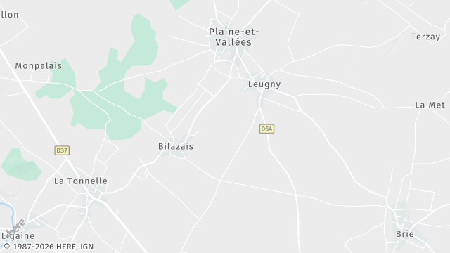 Carte de la zone d'intervention à Plaine-et-Vallées