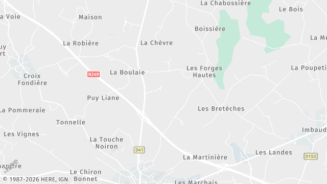 Carte de la zone d'intervention à Mauléon