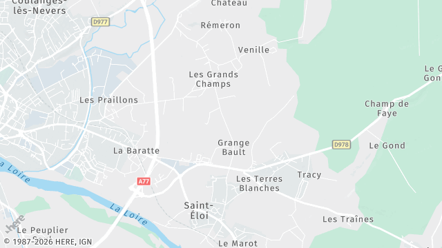 Carte de la zone d'intervention à Saint-Éloi