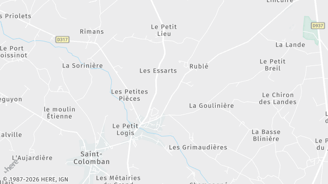 Carte de la zone d'intervention à Saint-Colomban