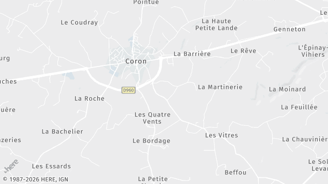 Carte de la zone d'intervention à Coron