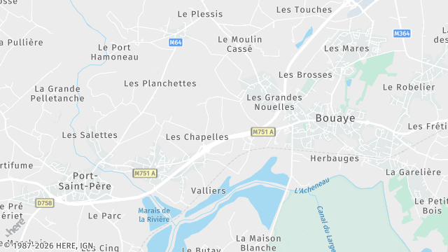 Carte de la zone d'intervention à Saint-Léger-les-Vignes