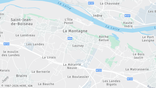 Carte de la zone d'intervention à La Montagne