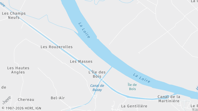 Carte de la zone d'intervention à Le Pellerin