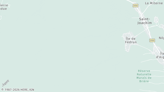 Carte de la zone d'intervention à Saint-Joachim