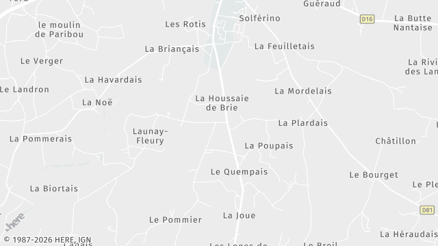 Carte de la zone d'intervention à Fay-de-Bretagne