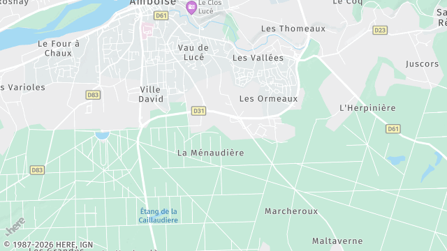 Carte de la zone d'intervention à Amboise