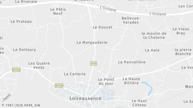 Carte de la zone d'intervention à Loireauxence