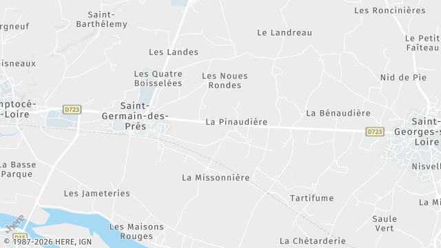 Carte de la zone d'intervention à Saint-Germain-des-Prés
