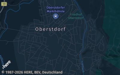 Heizung Map of Oberstdorf