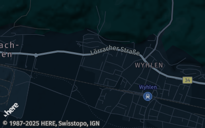 Heizung Map of Grenzach-Wyhlen