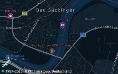 Heizung Map of Bad Säckingen