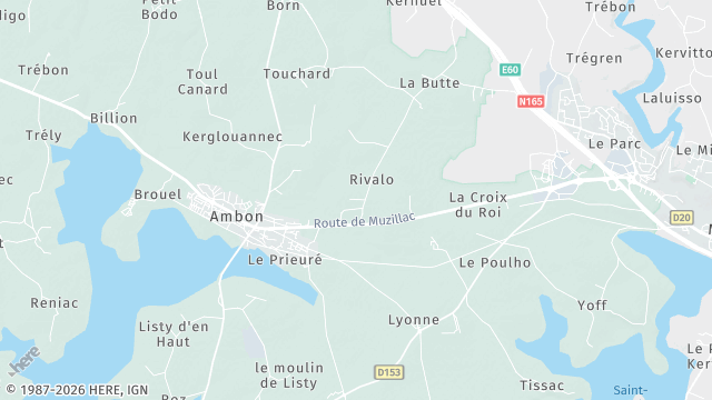 Carte de la zone d'intervention à Ambon